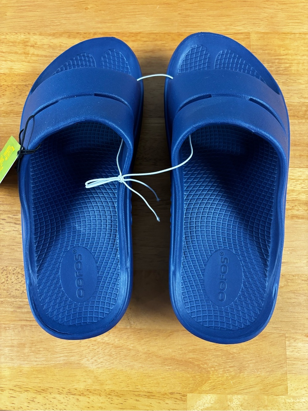 OOFOS Ooahh Navy Blue Slide Sandals Comfort Slip On Women’s 8, Men’s 6 - Picture 2 of 12